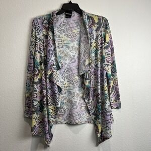 Harry Potter Marauders Map water color cardigan great condition! Size Medium